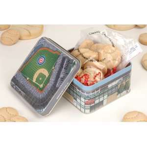 Wrigley Field Stadium Tin with Baseball Grocery & Gourmet Food