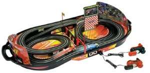 Life Like Champions Speedway Fold N Go Kid Powered Crank slot car race 