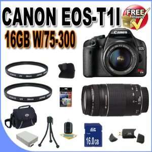  Canon EOS Rebel T1i 15.1 MP CMOS Digital SLR Camera with 3 