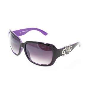   Square Sunglasses Sexy Purple Plastic Frame Purple Gradient Lenses