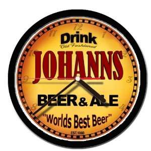  JOHANNS beer and ale cerveza wall clock 