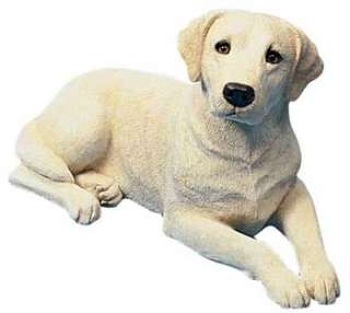 Yellow Labrador Retriever Dog Statue by Sandicast  