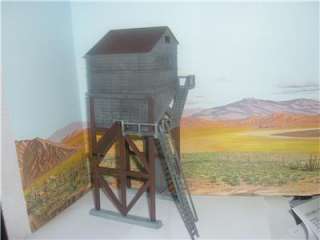 COALING TOWER MINE BUILDING PAINTED WEATHERED NICE  