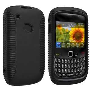   for BlackBerry Curve 8520 / 8530 / 9300 / 9330, Black TPU / Black Hard