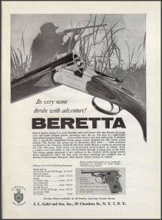1962 BERETTA Minx M4 in 20 gauge Over/Under SHOTGUN AD  