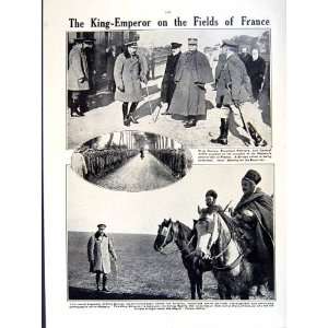  1915 16 WORLD WAR BRITISH SOLDIERS TRENCH CANADIAN KING 