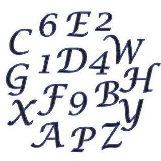 FMM Upper Case Script Alphabet & Number Tappit Cutters Set