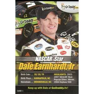  2008 Dale Earnhardt, Jr. Go Daddy NASCAR promo trading 