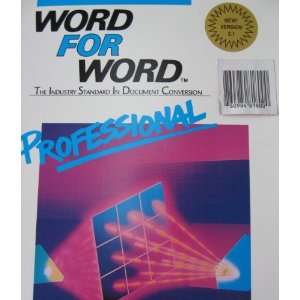  Word for Word Professional 5.1   The Industry Standard In Document 
