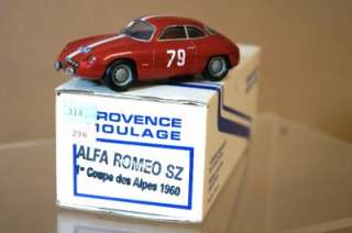 PROVENCE MOULAGE 1960 ALFA ROMEO SZ COUPE DES ALPES ar  