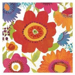  Lets Party By Amscan Floral Splash Lunch Napkins 