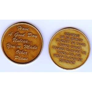   OTHER PLANS with SERENITY PRAYER Token Coin Medallion 