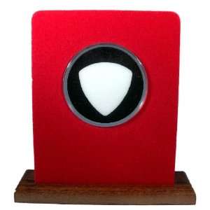 Wood Display Stand For 346 Style Guitar Pick (Red/Black) 100% Made In 