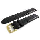 Bulova Watch Band 98A102 20mm blk Fabric Leather Backed  