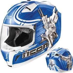    Icon Domain 2 Sha_Do Full Face Helmet Medium  Blue Automotive