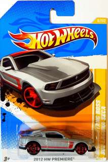 Hot Wheels 2012 New Models   2012 Mustang Bos 302 Laguna SECA   SILVER 