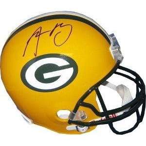 Aaron Rodgers Autographed Helmet   Replica   Autographed NFL Helmets