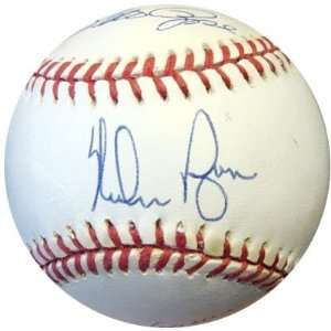  Nolan Ryan, Hank Aaron & Pete Rose Autographed NL Baseball 