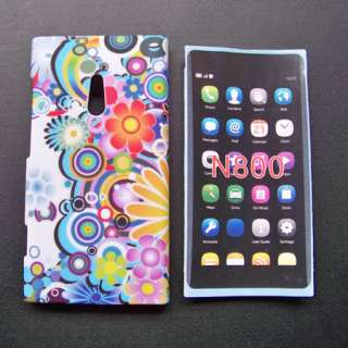 flower hard back cover case for Nokia Lumina Sea Ray N800  