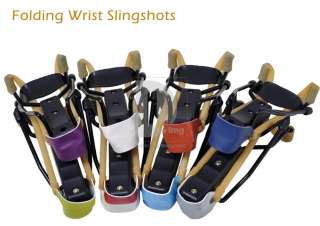 HIGH POWER Folding SLING SHOT Slingshot W/ Wrist BRACE  