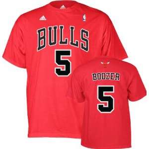  Carlos Boozer Chicago Bulls Red Jersey Name & Number T 