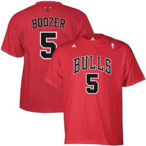   Bulls #5 Carlos Boozer Red Net Player T shirt