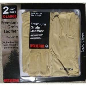  Wolverine Double Leather Premium Grain Leather Gloves X 