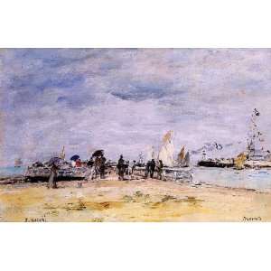   name Deauville the Jetty 1, By Boudin Eugène 