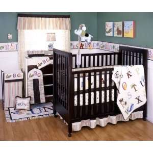  Kids Line My First ABC 6 Piece Crib Set, Multicolor Baby
