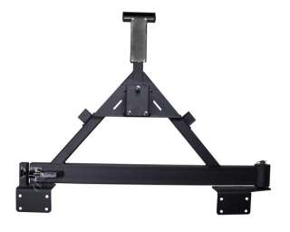Optional Tire Carrier for the XHD Rear Bumper System in Textured Black 