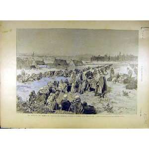  1893 Famine Algeria Meskines Train Food People Starving 