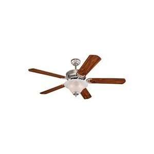   Pro 52 Brushed Pewter Five Blade Ceiling Fan With Light Kit 5QP52BPD