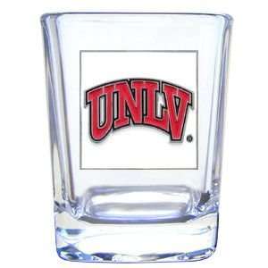  College Square Shot Glass   UNLV Rebels
