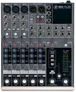 Mackie 802 VLZ3 8 channel Compact Analog Mixer with 3 XDR2 Mic Preamps 