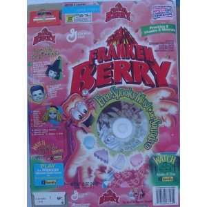   Franken Berry Ceral Box With Spooky Music & Sounds CD 