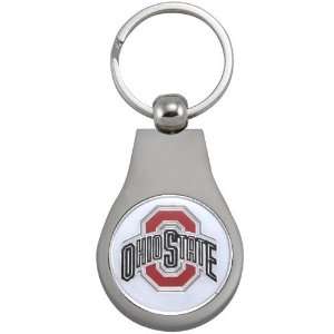  Ohio State Buckeyes Silver Tone Keychain Clock Sports 