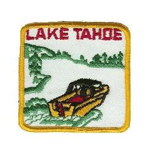 Lake Tahoe iron on patch tourist souvenir