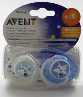   glow pacifier 2 pack 6 18 months brand new and sealed in the original
