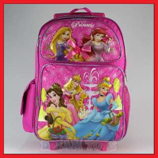 16 Disney Princess Tangled Rolling Backpack Roller Bag  
