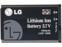   LG 3.7V 1100mAh Lithium Ion Replacement Battery Model LGIP 530B  