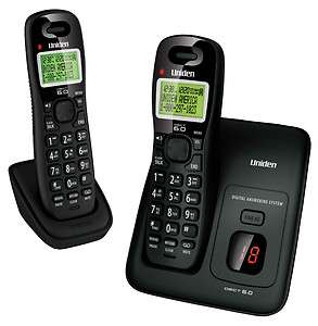 Uniden D1384 2 CallerID Digital Answering System Handset Speakerphone 