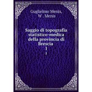   della provincia di Brescia . 1 W . Menis Guglielmo Menis Books