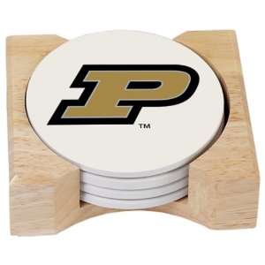 NCAA Purdue University Absorbent Coaster Gift Set  Kitchen 