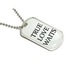  True Love Waits   Purity Abstinence   Military Dog Tag 