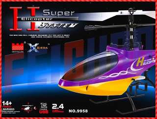 4Ghz 4CH Single Propeller Mini Radio Control RC Helicopter In Red 