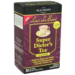   Beau Super Dieters Tea Cleanse with Acai Berry   30 Tea Bags, 3 Pack