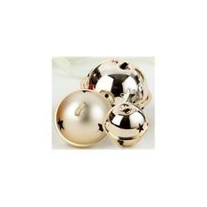  Club Pack of 72 Color Works Gold Bell Christmas Ornaments 