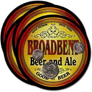  Broadbent, OR Beer & Ale Coasters   4pk 