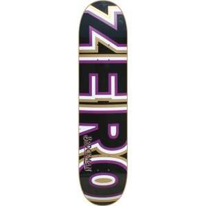  Zero Brockman Bold Skateboard Deck   8.0 Purp/Black/Gold 