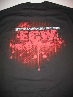   wwe merchandise select the size you need ecw give blood wrestling t